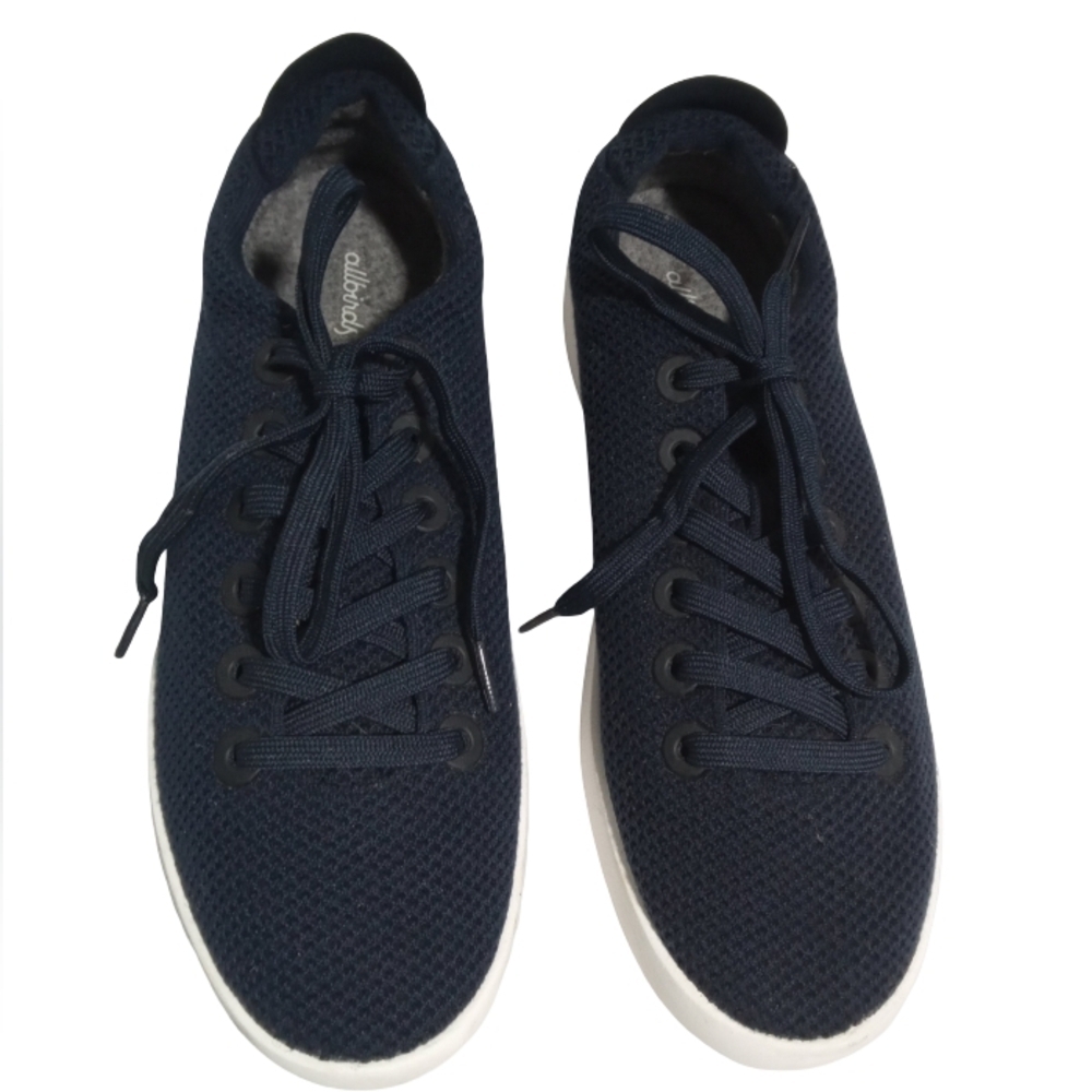 Allbirds Blue Knit Sneakers White Sole Lightweight Comfort Walking Shoes SZ M10
